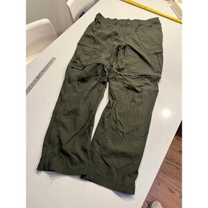 REI Co-op Sahara Convertible Hiking Pants Mens 38x34 Green Zip Off Cargo Pants